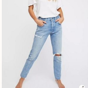 ❤ LEVI'S PREMIUM 501 CT (CUSTOMIZED TAPERED) HIGH RISE DISTRESSED ANKLE JEANS 10